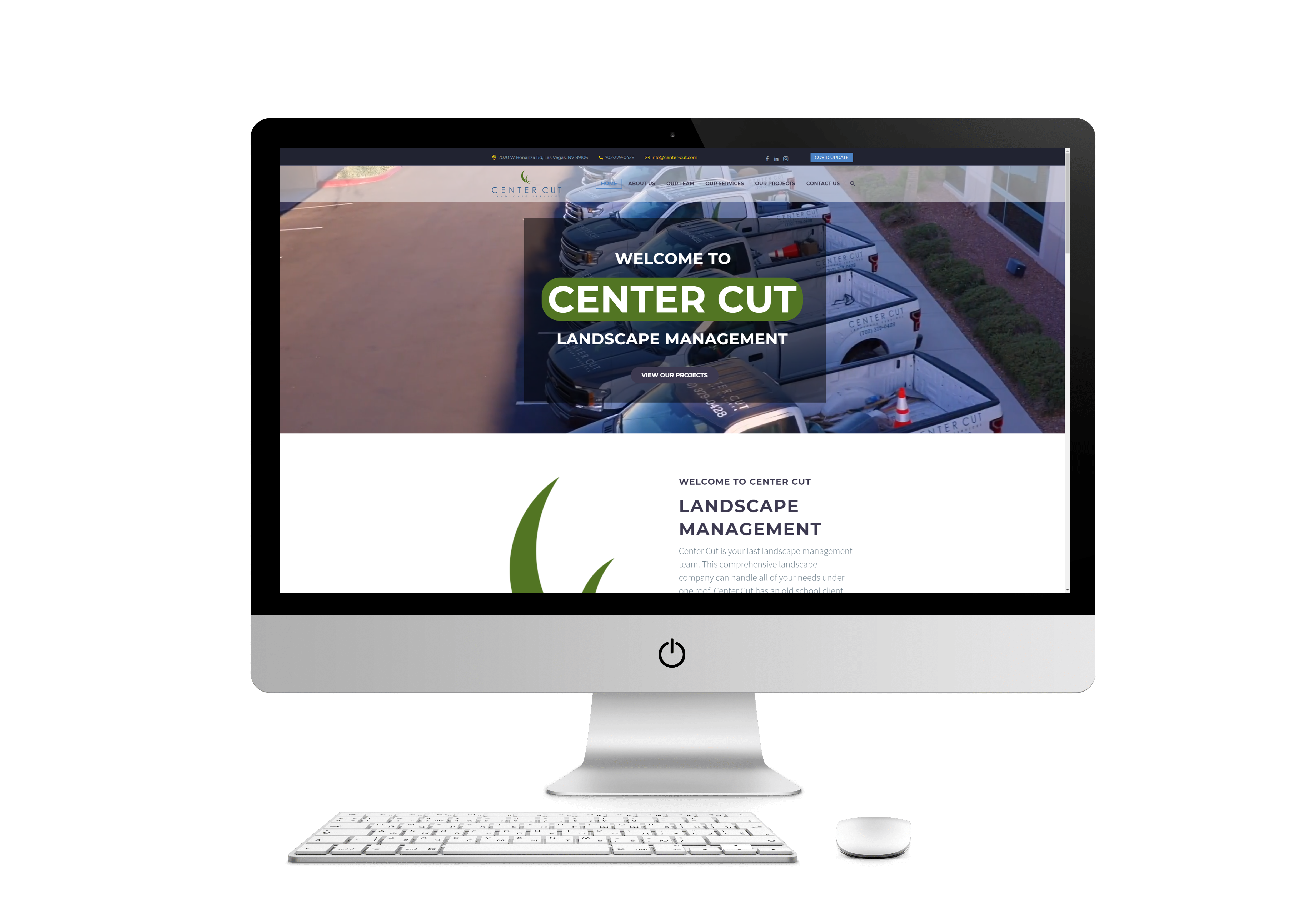 Center Cut Landscaping Web Design Project
